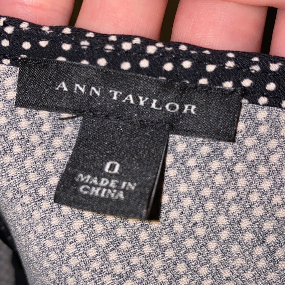 Ann Taylor womens work dress black & white size 0​ - Picture 2 of 10